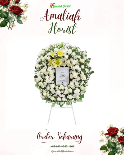 Krans Bunga Duka Cita di Parakan